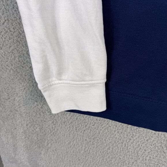 Chaps Sweater Mens 2XL Blue White Preppy Outdoor Fishing Camping Hiking‎ 1/4 Zip - Picture 6 of 13